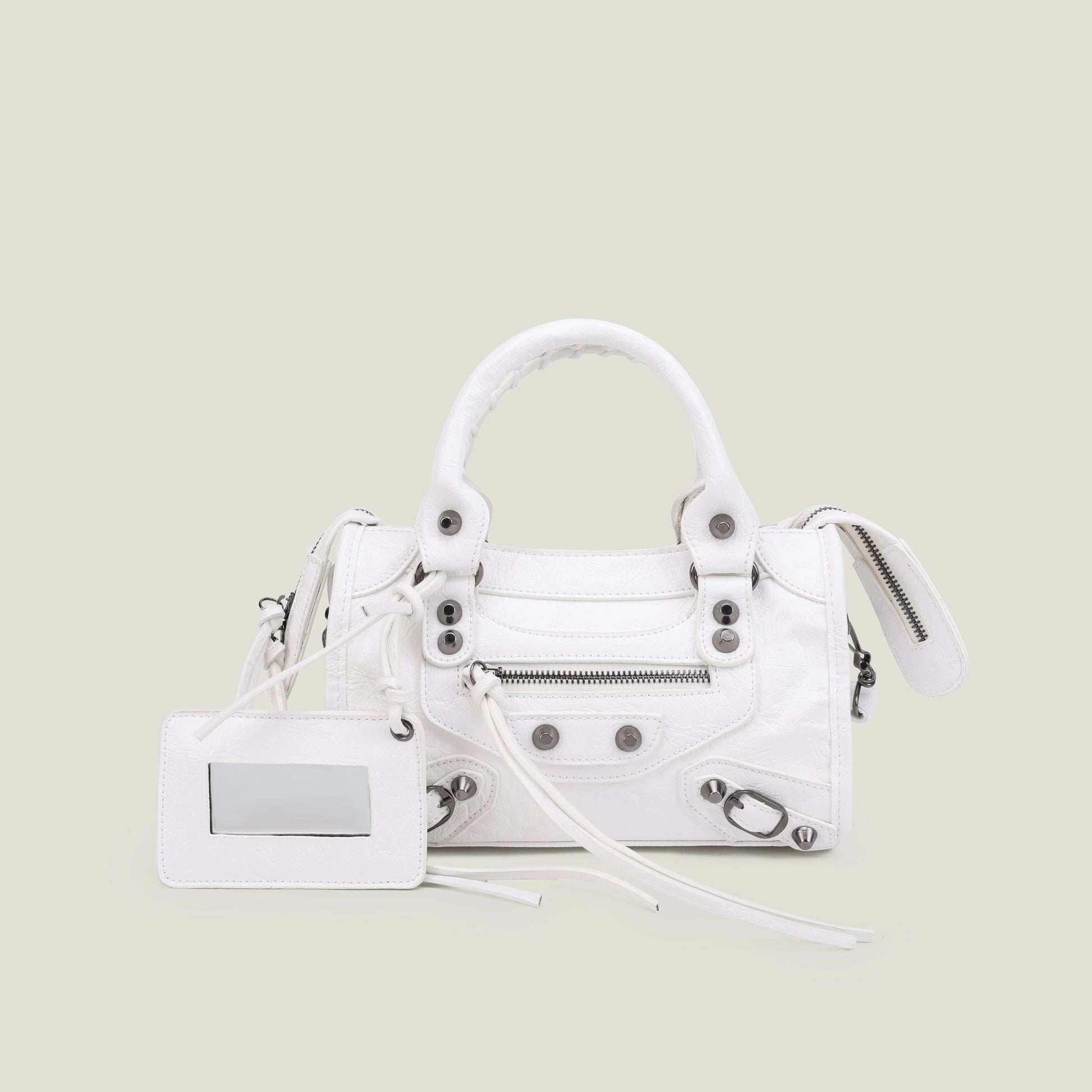 sac a main luxe petit blanc