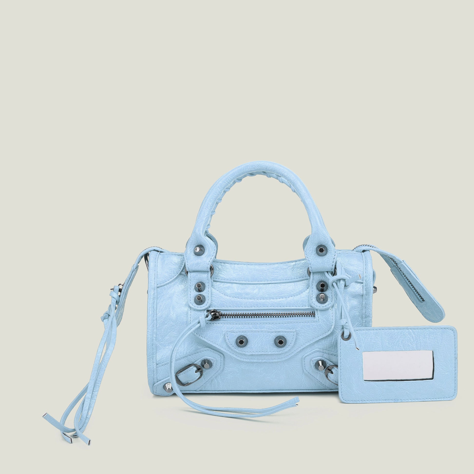 sac a main luxe bleu ciel petit