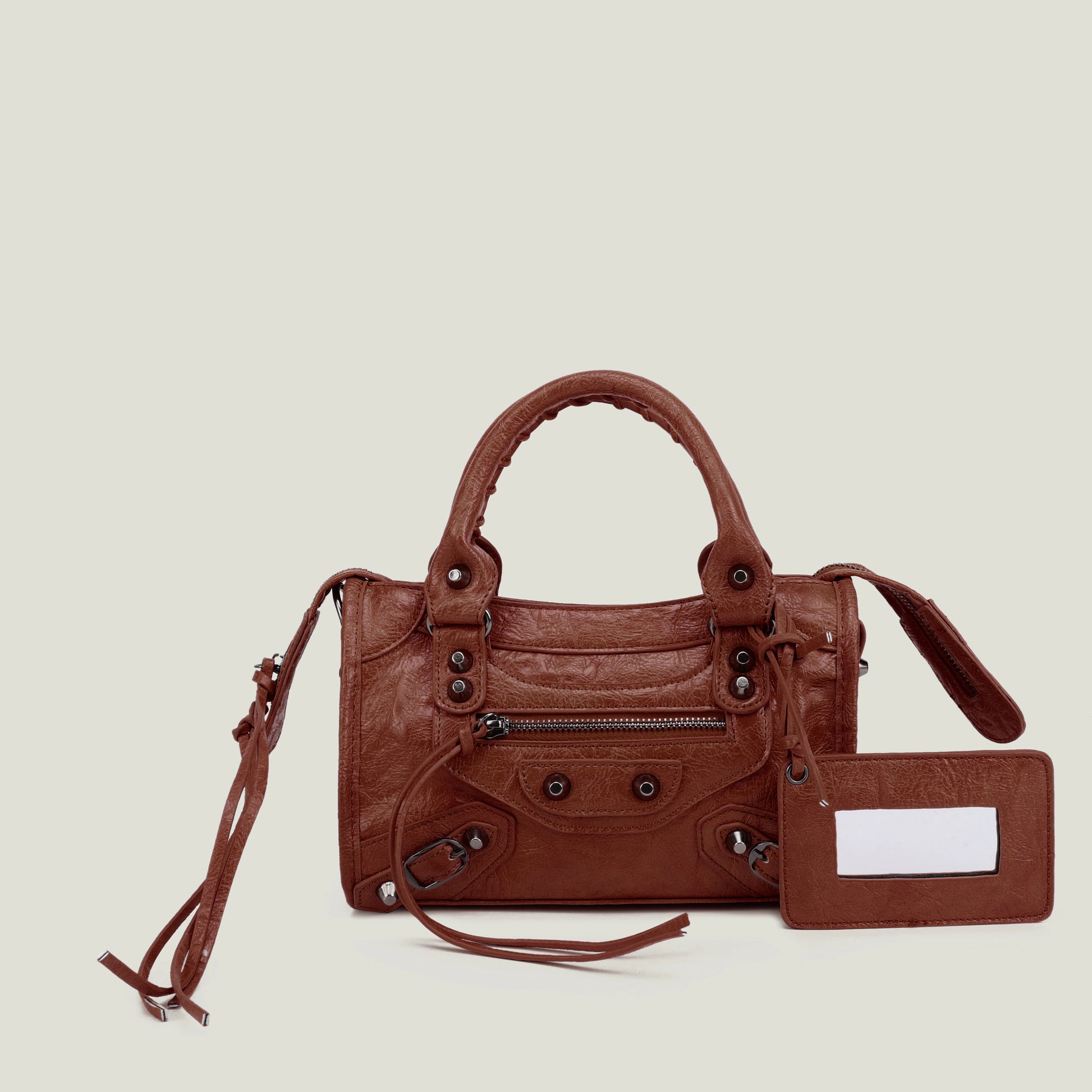 sac a main luxe couleur chocolat