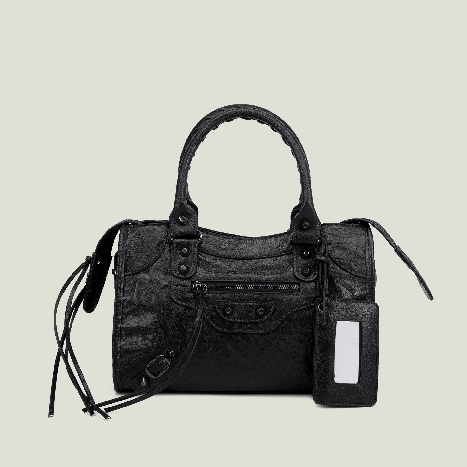 sac a main luxe noir grand format