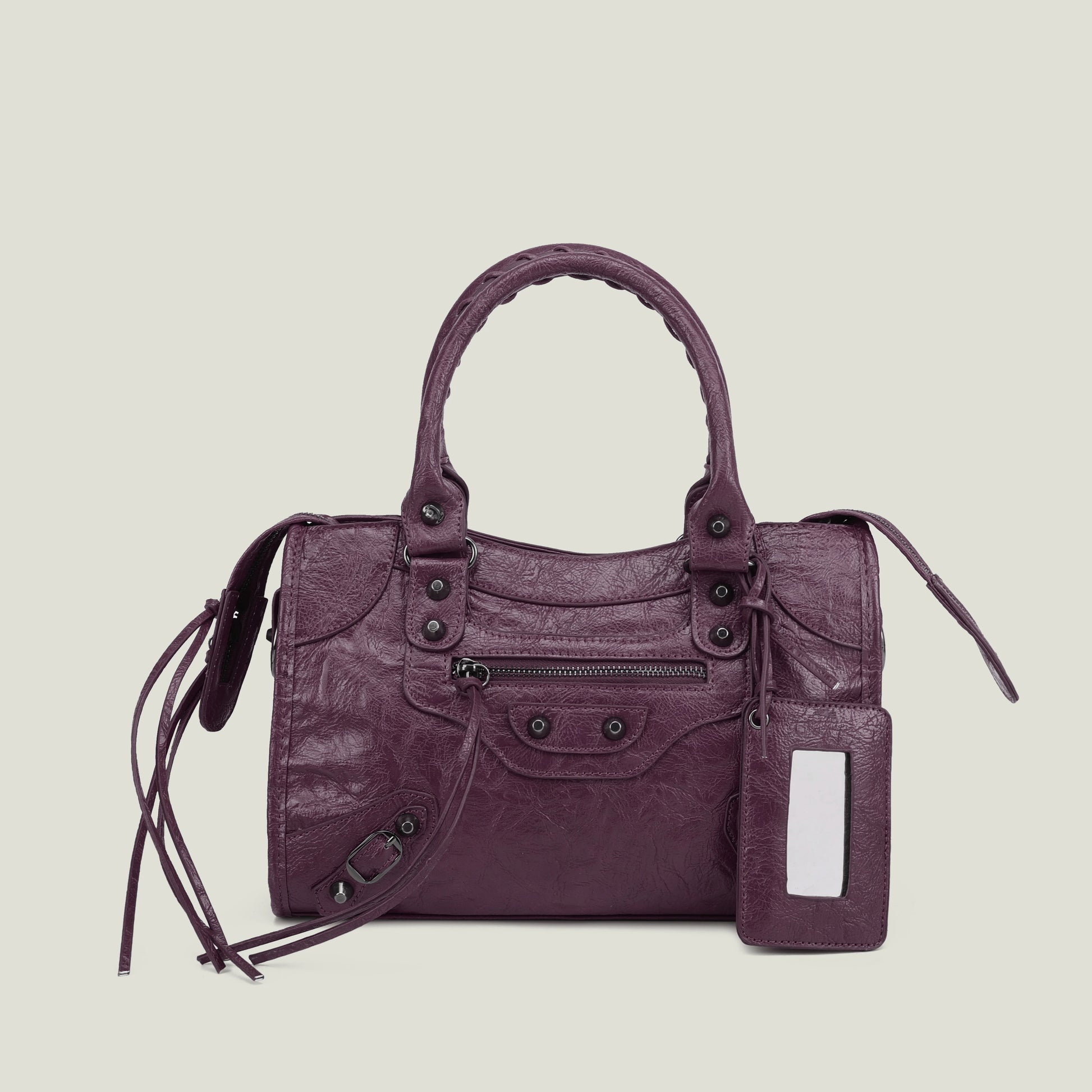 sac a main luxe violet