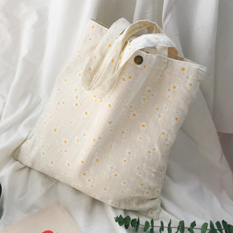 tote bag fleurs