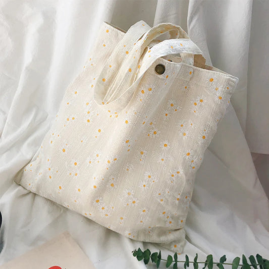 tote bag fleurs