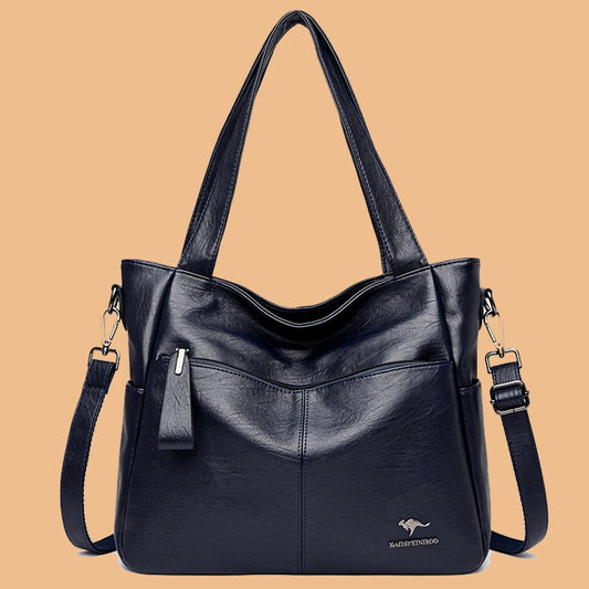 sac a main cuir bleu marine